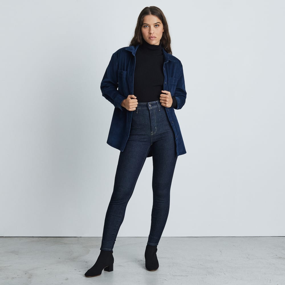 The Way-High® Clean Front Skinny Jean  | Dark Indigo | 26.5" Inseam