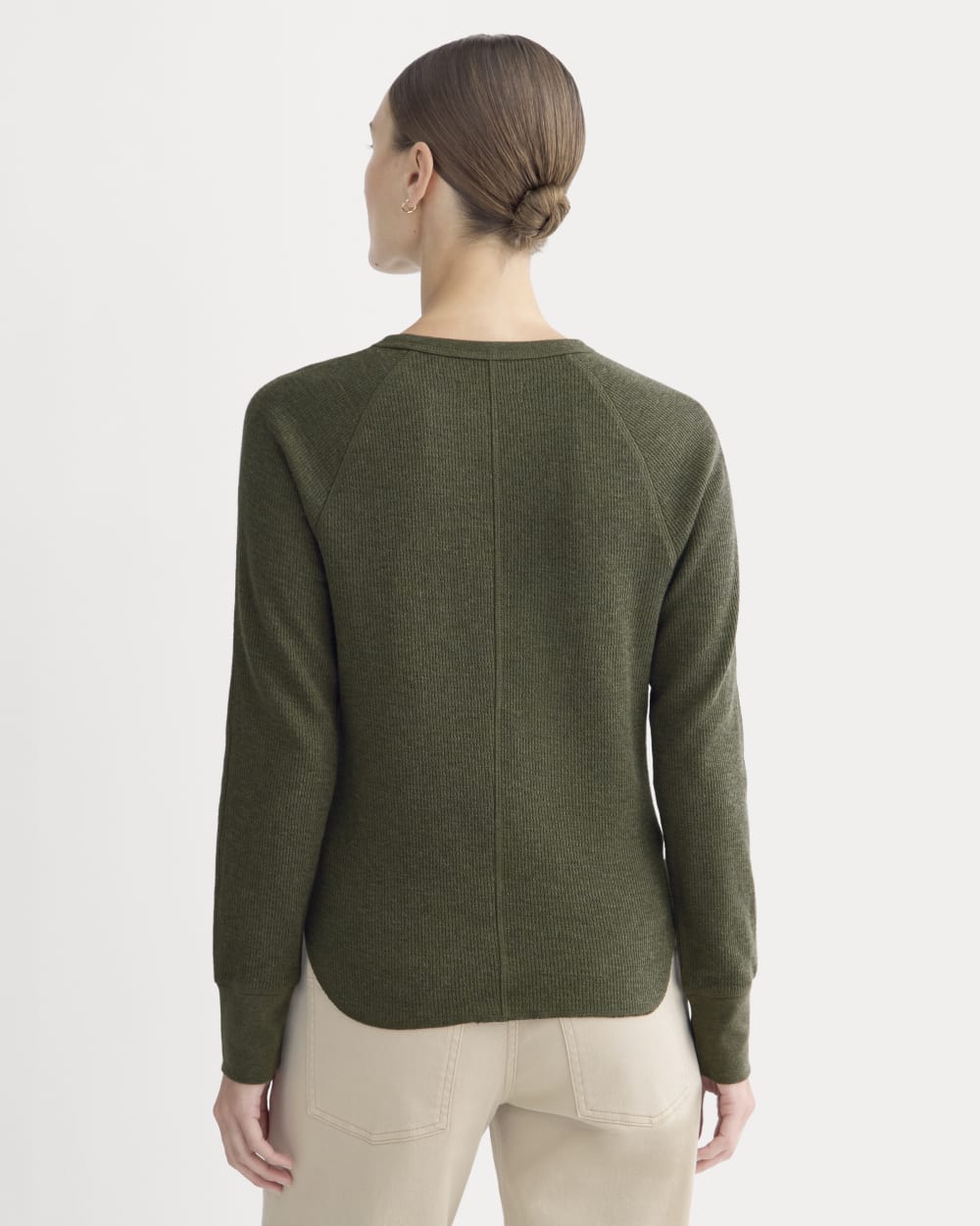 Slim-Fit Crew in Cozy Waffle | Heather Beech