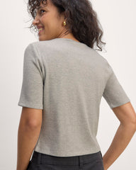 The Shimmy Tee | Heathered Grey