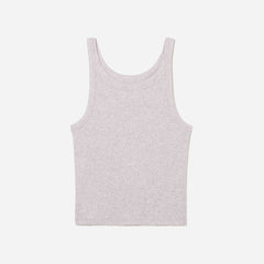 The Pima Micro-Rib Short Tank | Wisteria Grey