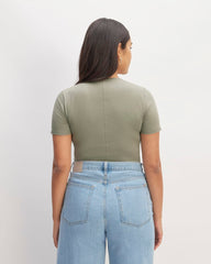 The Supima® Form Crew Neck Tee | Sage Green