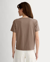 The Box-Cut Tee in Essential Cotton | Clay | No Pocket