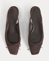 The Ballet Slingback Heel | Dark Chocolate