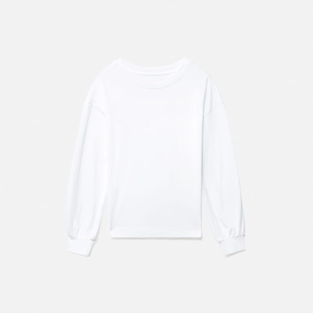 The Organic Cotton Long-Sleeve Tee | White
