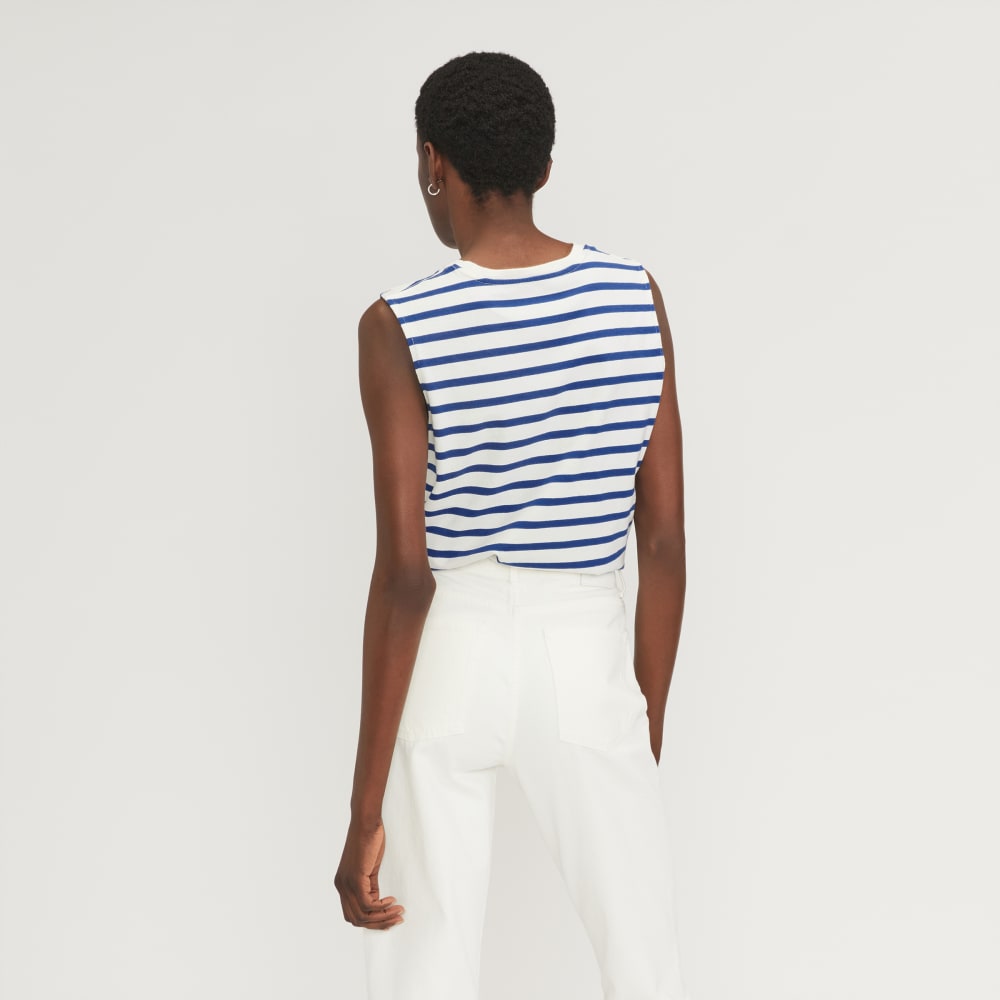 The Mariner Tank | Canvas Tan / Mazarine Blue