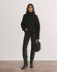 The Cloud Oversized Turtleneck | Black