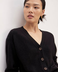 The Cashmere Cardigan | Black
