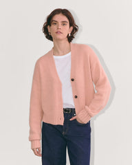 The Boxy Cardigan in Alpaca | Blush Pink