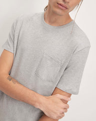 The Organic Cotton Pocket Tee |  Heathered Grey