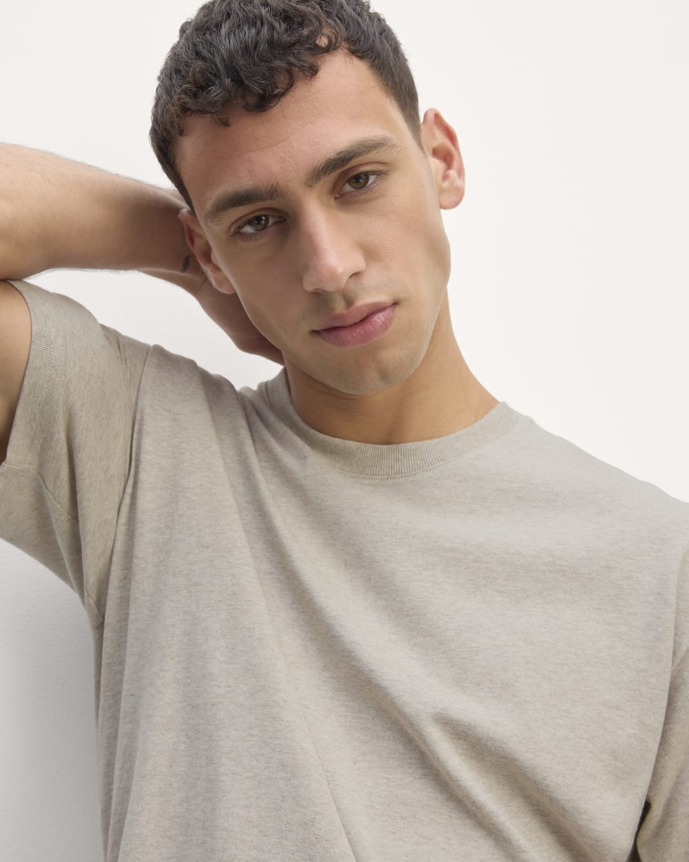 The Premium-Weight Relaxed Crew | Uniform | Heathered Oatmeal