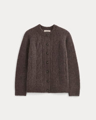 Cloud Cable Cardigan | Heathered Burgundy