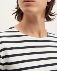 The Premium-Weight Long-Sleeve Mariner Tee |  Canvas / Black