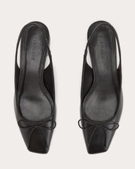 The Ballet Slingback Heel | Black