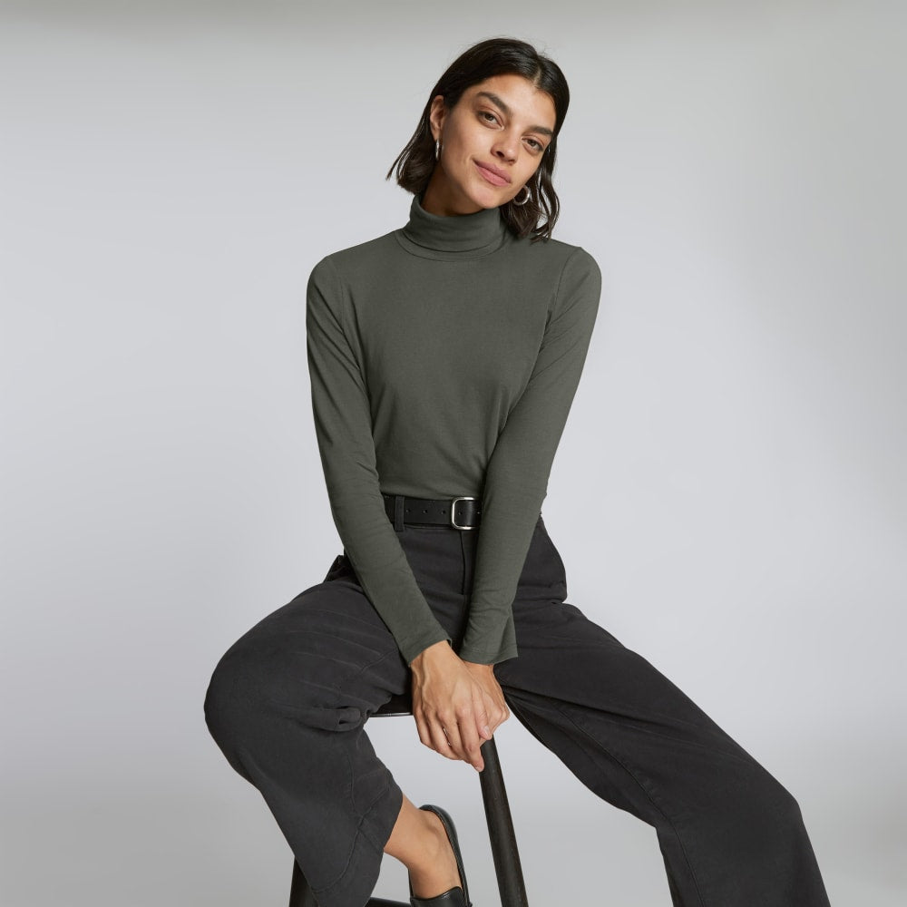 The Organic Cotton Turtleneck | Kambaba