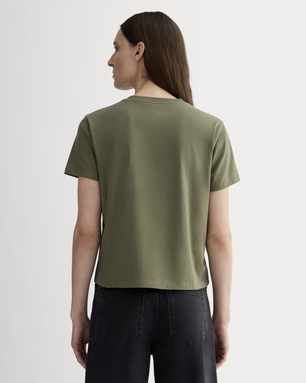 The Box-Cut Tee in Essential Cotton | Kalamata | No Pocket