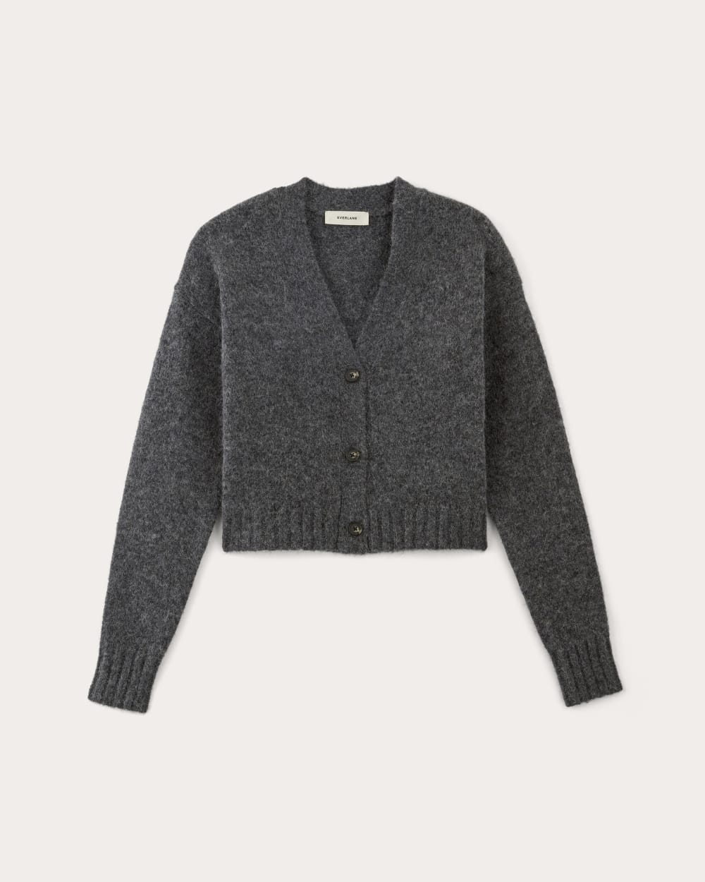 The Boxy Cardigan in Alpaca | Dark Charcoal