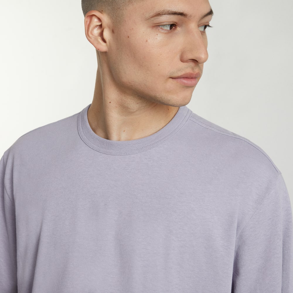 The Everyone Relaxed Hemp Tee | Lilac Grey