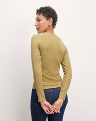 The Shimmy Long-Sleeve Tee | Fennel Seed