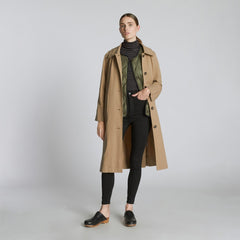 The Luxe Rib Turtleneck | Black / Canvas Tan