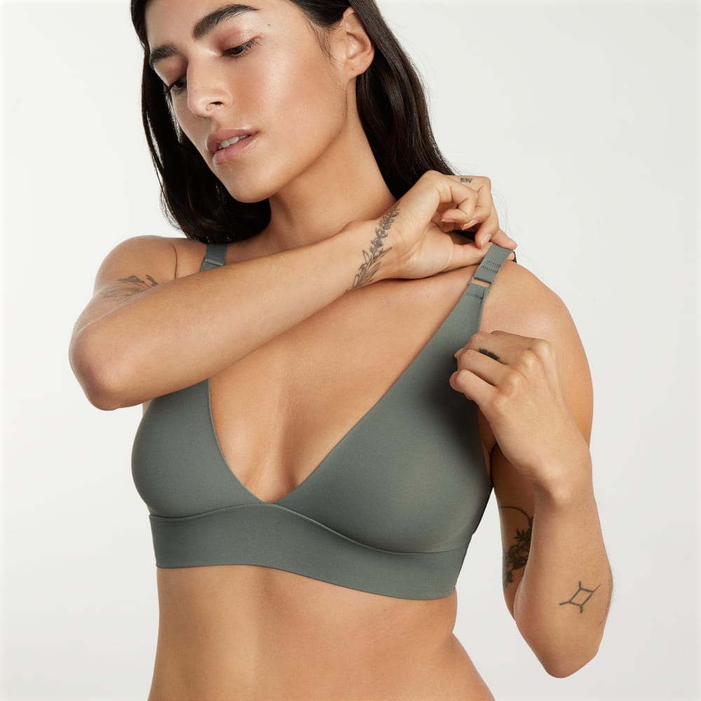The Invisible Bra | Pewter Green