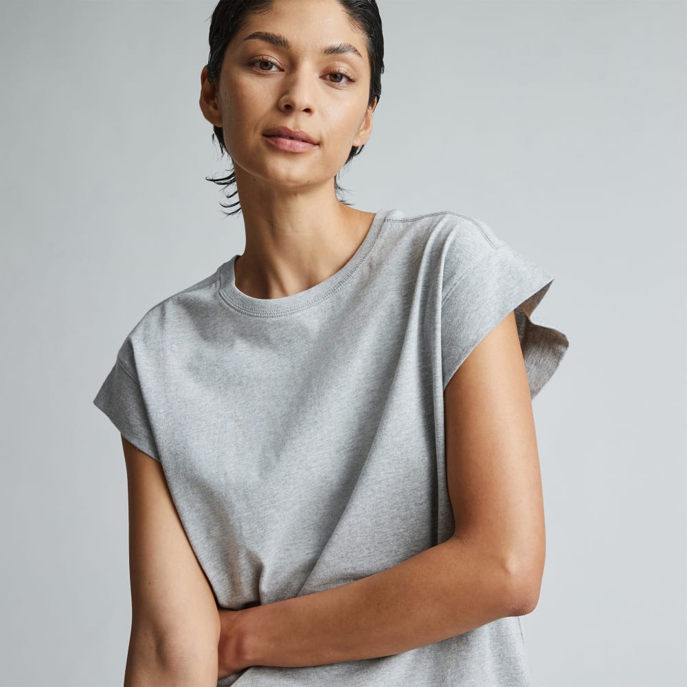 The Muscle Tee in Essential Cotton | Heather Grey