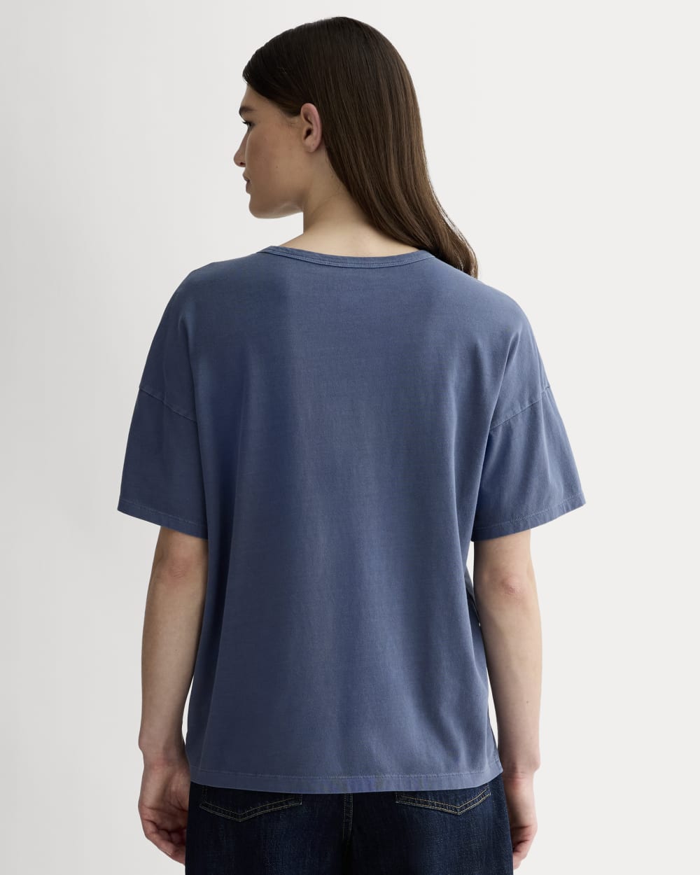 The Boyfriend Tee in Essential Cotton | Navy