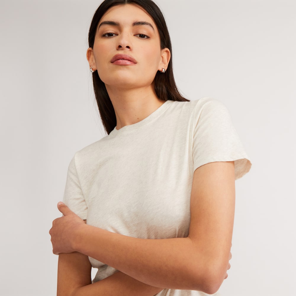 The Organic Cotton Crew Tee | Heathered Oat