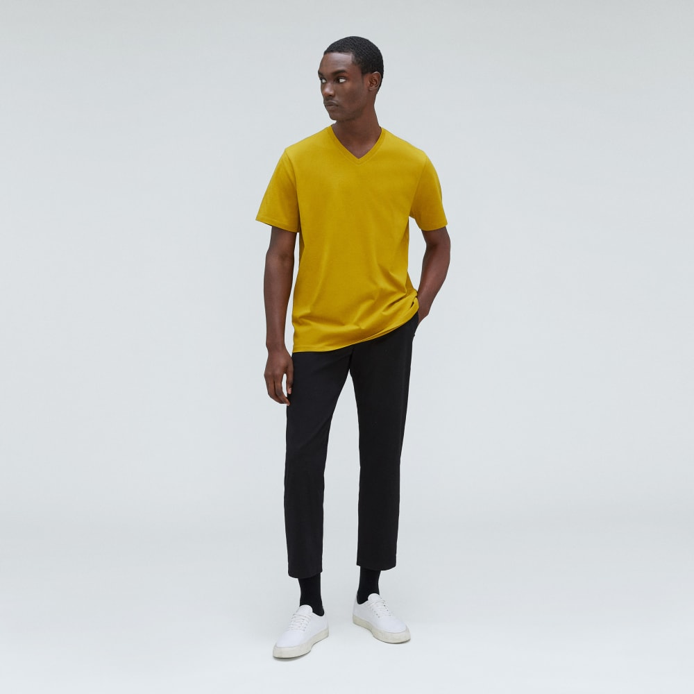 The Organic Cotton V-Neck Tee | Golden Palm