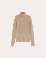The Turtleneck in Lurex Merino | Gold
