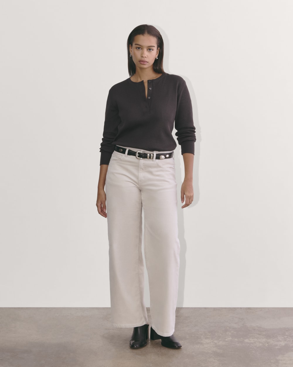 The Waffle Henley | Black