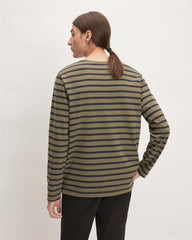 The Premium-Weight Long-Sleeve Mariner Tee | Kalamata / Black