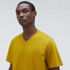 The Organic Cotton V-Neck Tee | Golden Palm