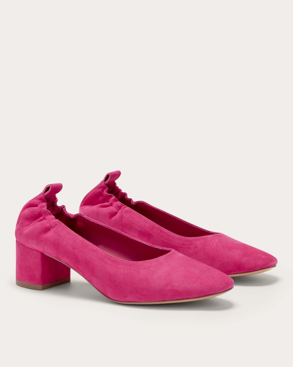 The Day Heel | Red Currant Suede