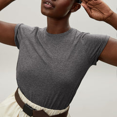 The Organic Cotton Crew Tee | Charcoal