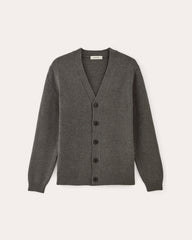 The Classic Cardigan in Everyday Cotton | Heathered Charcoal