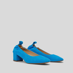 The Day Heel in Narrow Fit | Brilliant Blue Suede