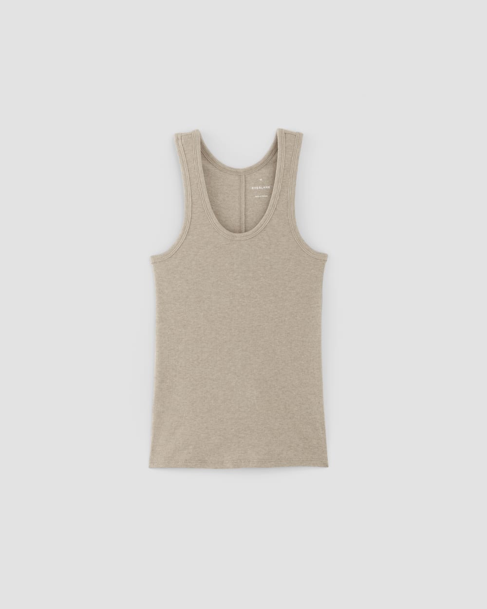 The Luxe Rib Tank | Heathered Tan