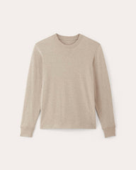 The Premium-Weight Relaxed Crew | Heathered Oatmeal