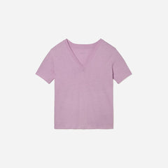 The Vintage V-Neck Hemp Tee | Lilac