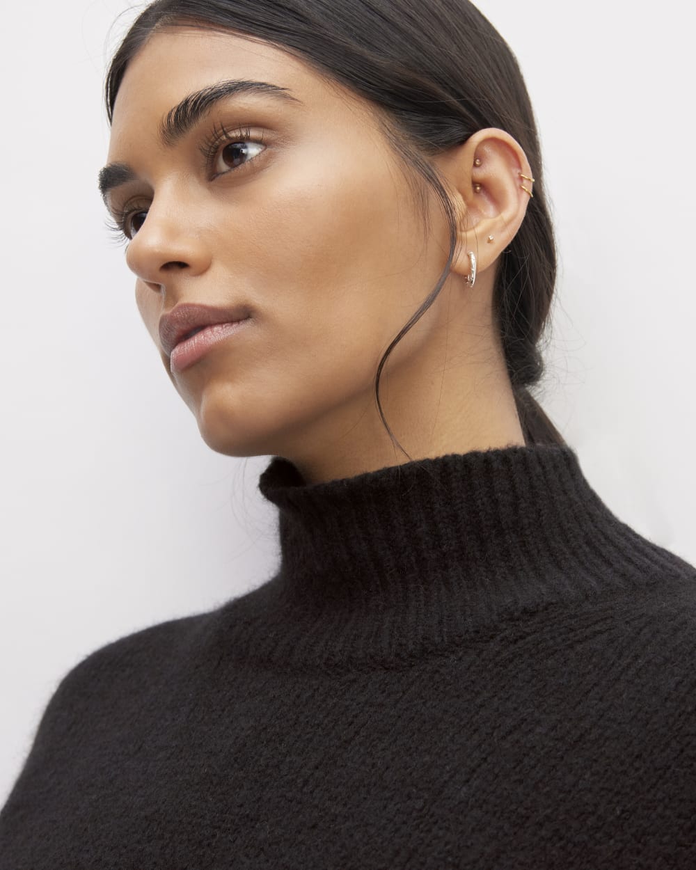 The Cloud Oversized Turtleneck | Black