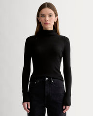 The Turtleneck in Ultrasoft Merino | Black