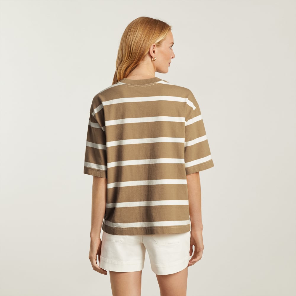 The Premium Weight Relaxed Tee | Iced Coffee / Tan