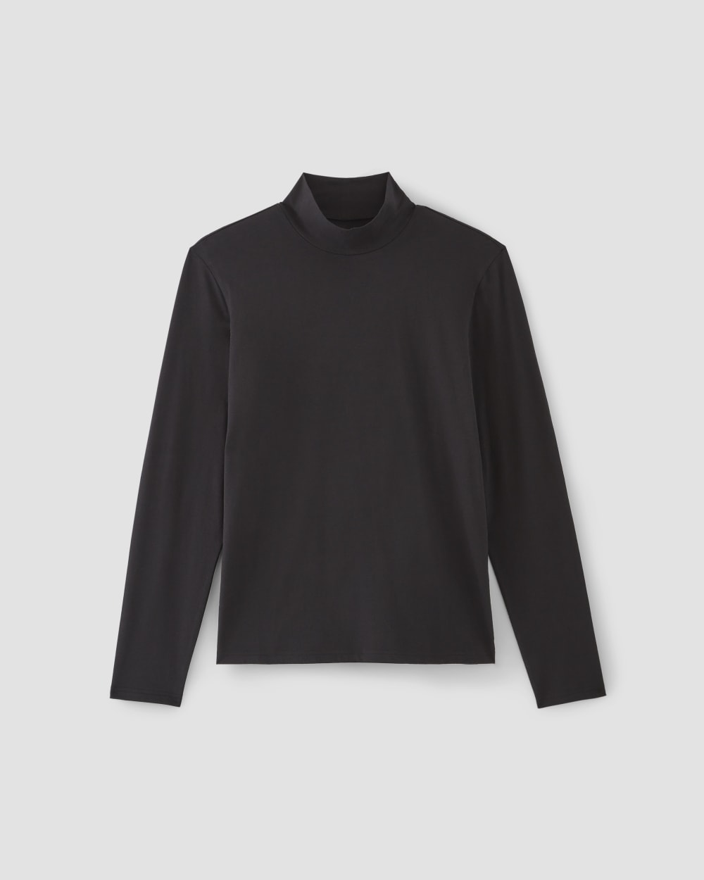 The Organic Cotton Long-Sleeve Turtleneck | Black