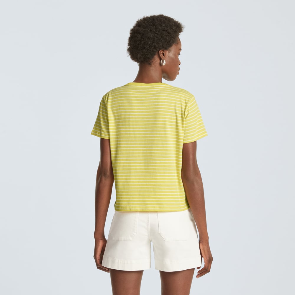 The Box-Cut Tee in Essential Cotton | Acacia / Tan | No Pocket