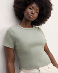 The '90s Rib Tee | Sage Green