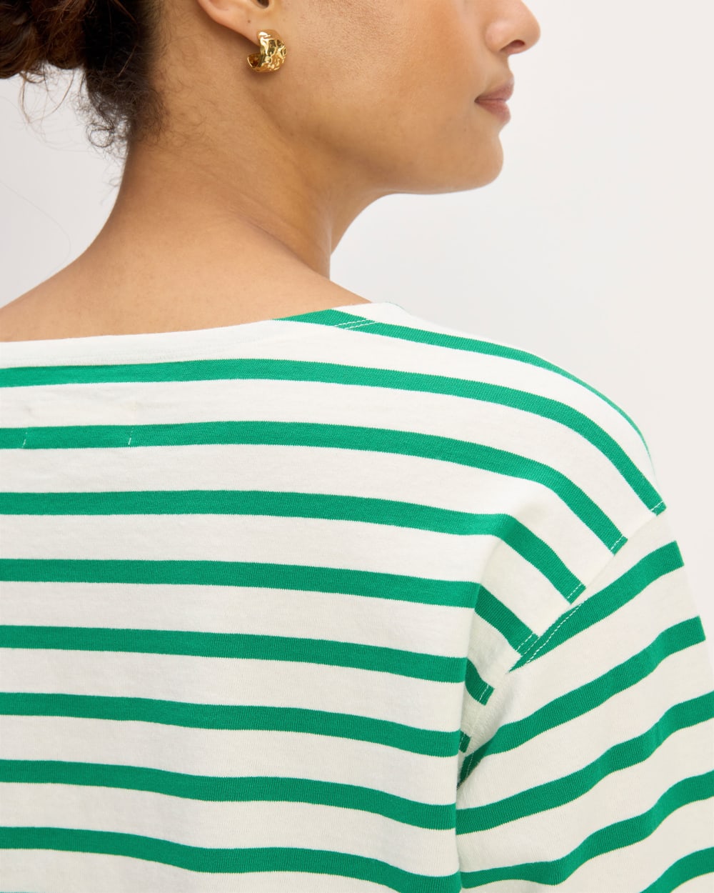 The Mariner Tee | Bone / Grass Green