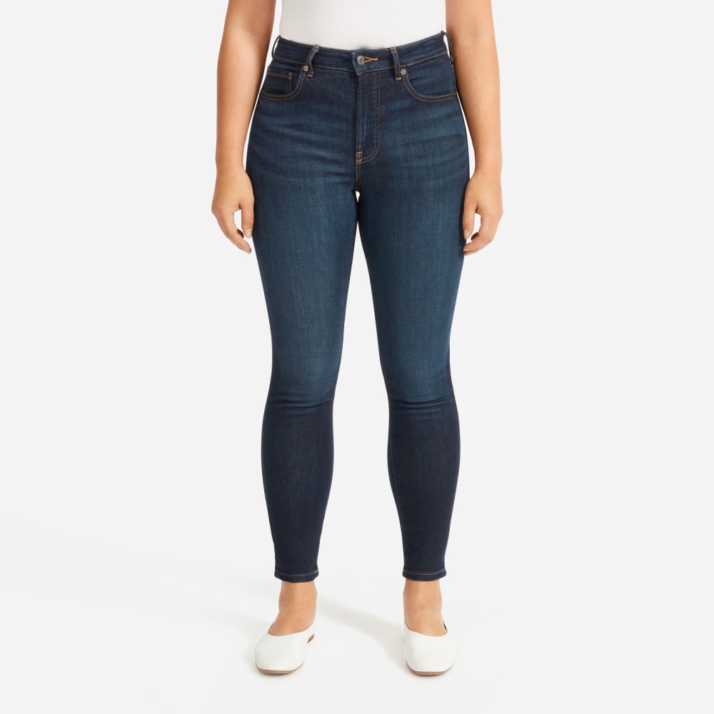 The Curvy Authentic Stretch High-Rise Skinny Jean | Dark Blue Wash | 26.5" Inseam