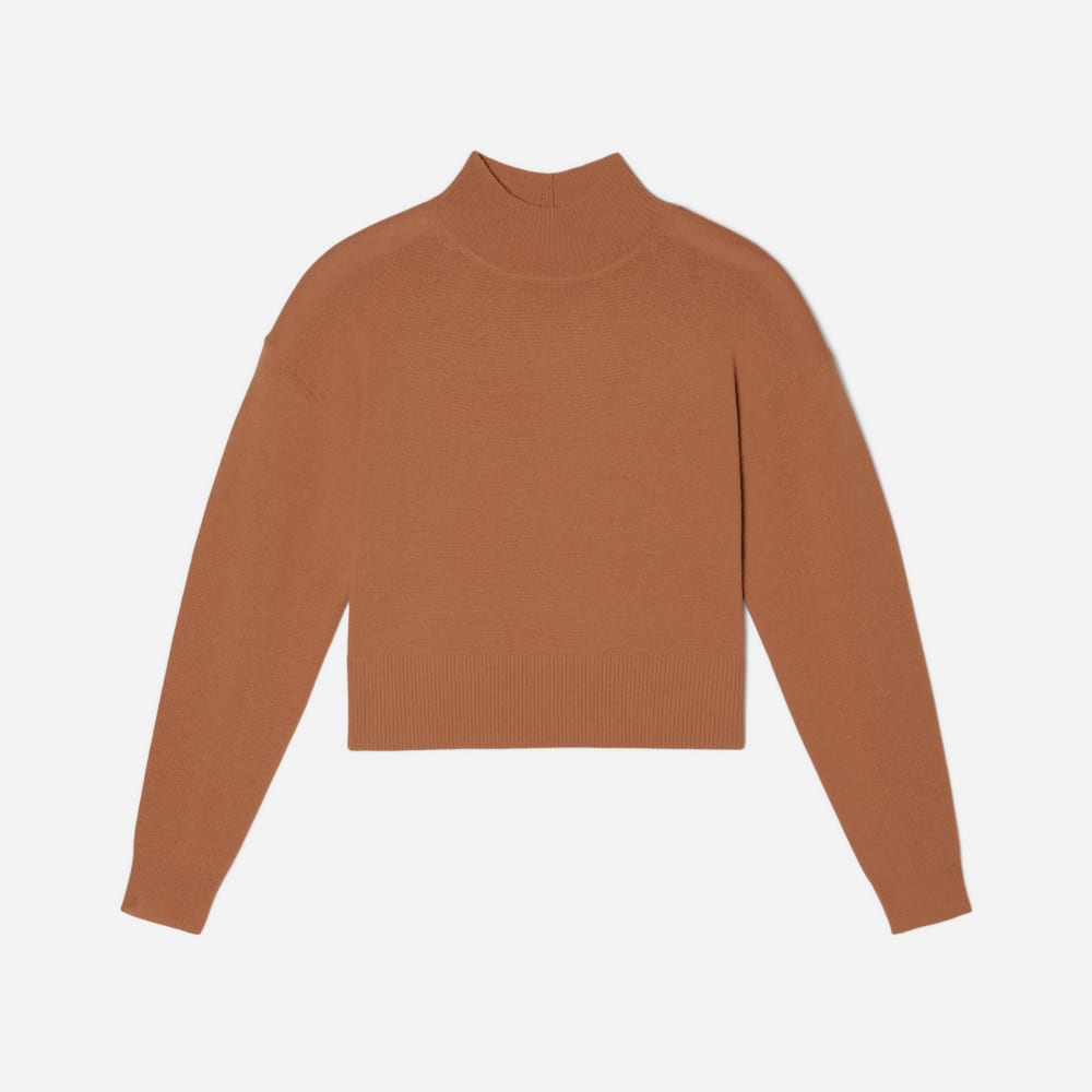 The Luxe Merino Turtleneck | Tawny Brown