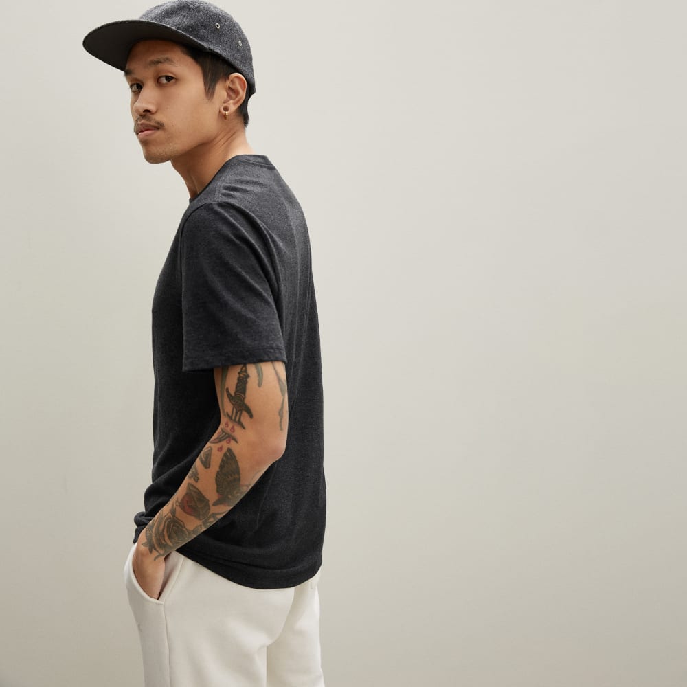 The Organic Cotton Crew | Heather Charcoal