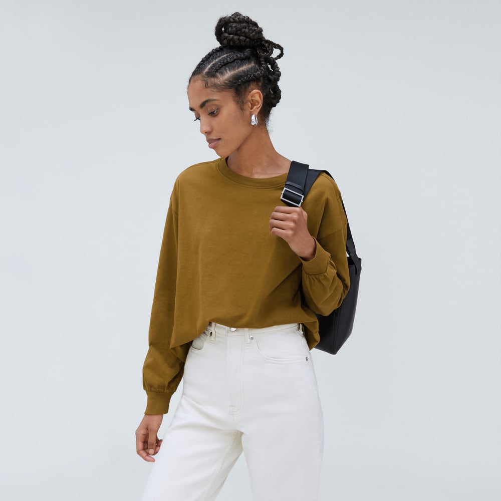 The Organic Cotton Long-Sleeve Tee | Tapenade